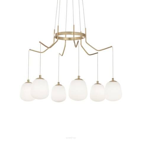 LAMPA WISZĄCA Karousel SP 2066387  w kolorze mosiężnym Ideal Lux 
