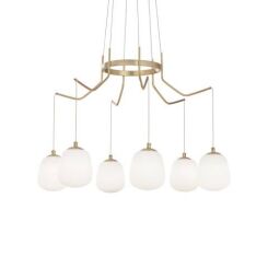 LAMPA WISZĄCA Karousel SP 2066387  w kolorze mosiężnym Ideal Lux 