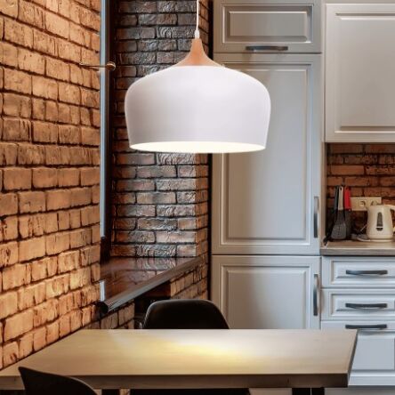 NOWOCZESNA SKANDYNAWSKA LAMPA WISZĄCA BIAŁA CONSI