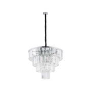 Lamp wisząca / żyrandol Cristal L 12xE14 chrom/kryształ 7615