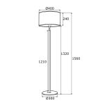 Lampa stojąca KASER 4287 Argon Elegancka 156 cm - 2