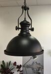 Lampa wisząca Maeva Italux MDM-2569/1 czarna lampa w stylu industrialnym idealna do jadalni nad stół posiada szklaną przesłonę - 2