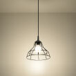 Loftowa Nowoczesna Lampa wisząca ANATA Czarna SL. 0146 klosz z metalu druciasty - 2