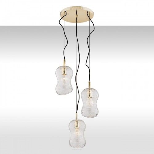Lampa wisząca CADIZ 1464 Argon 3płomienna mosiądz
