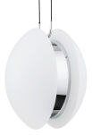 Lampa wisząca BUFFALO 4678 Argon szklana chrom designerska  - 3
