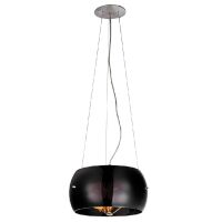 Lampa wisząca Cosmo 2 czarna AZzardo 2901-3PB AZ1060 BK wykonana jest z metalu oraz szkła o wykończeniu czarnym