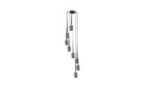 Lampa wisząca Izza 8 AZ2940 szklane klosze smoky - 2