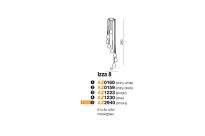 Lampa wisząca Izza 8 AZ2940 szklane klosze smoky - 3
