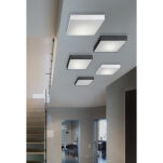 Oprawa natynkowa kwadratowa czarna nowoczesna MONZA S 22 square AZzardo AZ2271 SHS543000-20-BK LED 5,5 cm wysokości 22 cm szerokości - 2