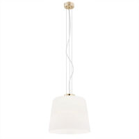 Lampa wisząca BERKLEY 4689 Argon biały klosz 31 cm