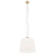 Lampa wisząca BERKLEY 4689 Argon biały klosz 31 cm