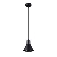 Lampa wisząca TAZILA SL.0989 SOLLUX LIGHTING stożek ES111 czarny