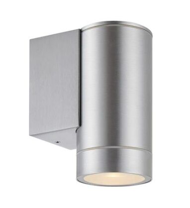 Kinkiet zewnętrzny PIPE 107915 Markslojd IP44 Kolor ALUMINIUM Metalowy szklana osłona GU10