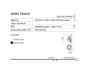 Reflektor Jerry track 1 AZzardo AZ2458 kolor czarny do instalowania na szynoprzewodzie - 3
