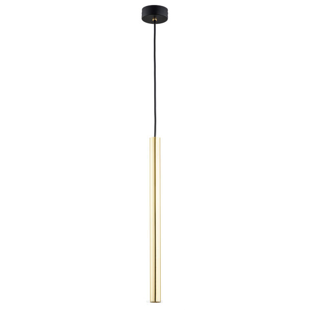 Lampa wisząca SICILIA 4752 Argon tuba LED złota mosiądz