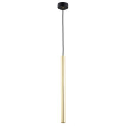 Lampa wisząca SICILIA 4752 Argon tuba LED złota mosiądz