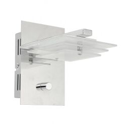 Kinkiet Rhino W0272A CLEAR Italux  chromowane metalowe elementy 