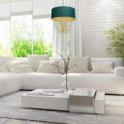 Lampa wisząca ALMERIA GREEN/GOLD MILAGRO MLP6452