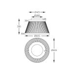 MX3328-2-3BT BALU LAMPA SUFITOWA CZARNA/BLACK ZUMALINE - 4