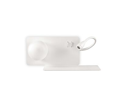 Kinkiet Book-2 AP1 biały 174822, czarny 174846 NOWOCZESNY IP20 LED  METAL Ideal Lux OPRAWA W STYLU NOWOCZESNYM 