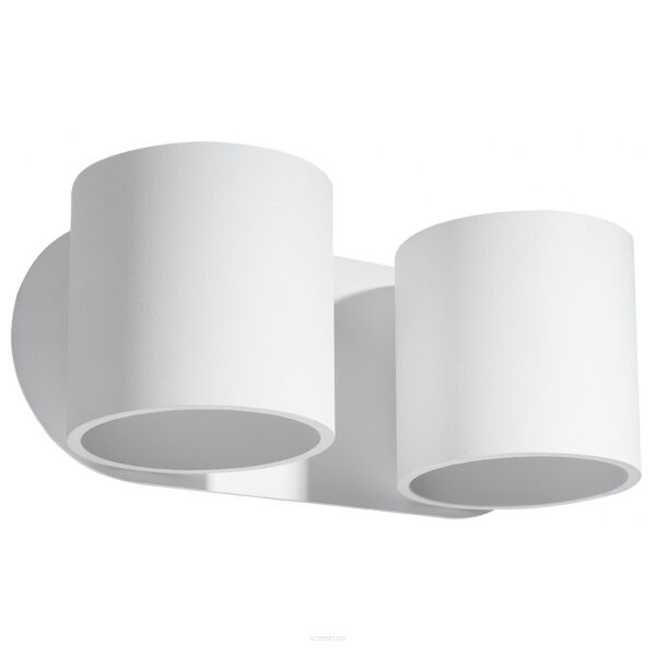Kinkiet ORBIS  Sollux SL.0659 dwie białe tuby prosty nowozesny design 