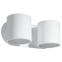 Kinkiet ORBIS  Sollux SL.0659 dwie białe tuby prosty nowozesny design 