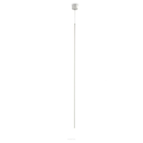 Lampa wisząca SCOP 012 SLIM ELKIM Minimalistyczna tuba czarna biała wysokość 110 cm LED 3000K / 4000K 