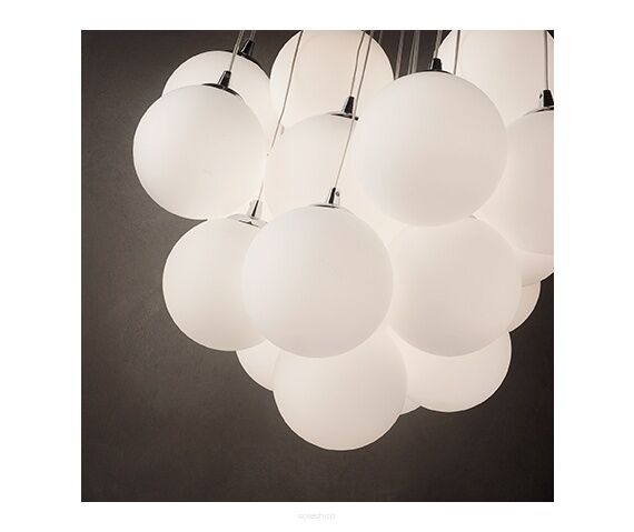 Lampa wisząca Mapa Bianco SP22 140230 NOWOCZESNY IP20 SZKŁO Ideal Lux minimalistyczna oprawa w kolorze białym 
