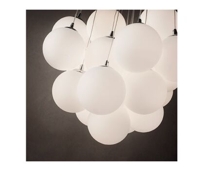 Lampa wisząca Mapa Bianco SP22 140230 NOWOCZESNY IP20 SZKŁO Ideal Lux minimalistyczna oprawa w kolorze białym 