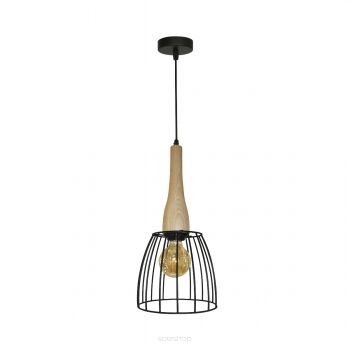 Lampa wisząca Terata 1 black/wood AZ2948