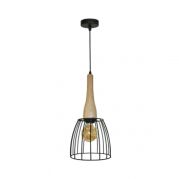 Lampa wisząca Terata 1 black/wood AZ2948