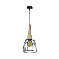 Lampa wisząca Terata 1 black/wood AZ2948