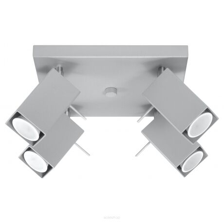  Efektowna lampa sufitowa listwa MERIDA 4  Szary SL. 0458 SOLLUX LIGHTING nowoczesny