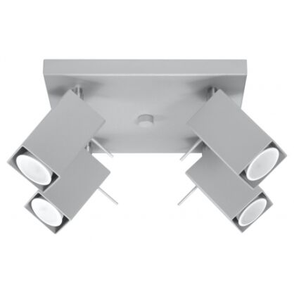  Efektowna lampa sufitowa listwa MERIDA 4  Szary SL. 0458 SOLLUX LIGHTING nowoczesny