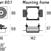 Rama montażowa do MULTIVA EVO 60.1 LED Trimless 4.1849 Labra 