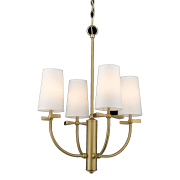 Lampa wisząca BOW P04190BR Cosmo Light mosiądz 4xE14 klasyczna