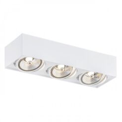 Lampa sufitowa natynkowa  RODOS PLUS 6117 Argon biała 3x ES111 techniczna