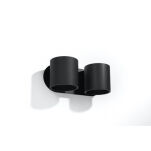 Kinkiet ORBIS  Sollux SL.0660 dwie czarne tuby prosty nowoczesny design  - 6