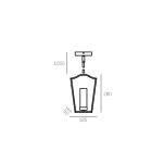 LAMPA WISZĄCA DUBLIN PROSTY ELEGANCKI POJEDYNCZY ZWIS W KOLORZE CHROMY ZE SZKLANYM KLOSZEM COSMO LIGHT P01216CH - 4