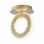 Lampa sufitowa kryształowa GIRONA złota LED Zuma Line MX3713-1-3GT - 4