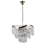 Lampa wisząca Sabriga PND-44544-8 Italux Elegancka kryształowa antyczny brąz - 3