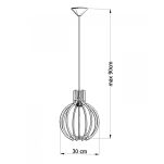Lampa Wisząca ARANCIA SL.0391 stylowa nietuzinkowa z naturalnego drewna  - 4