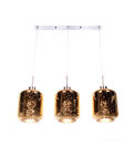 Lampa wisząca ALACOSMO Złota Lumina Deco LDP 6811-3 (GD) - 5