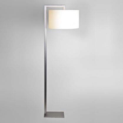 Podstawa lampy podłogowej Ravello Floor- Astro 1222002 4538 zgięte ramię braka abażura matowy nikiel