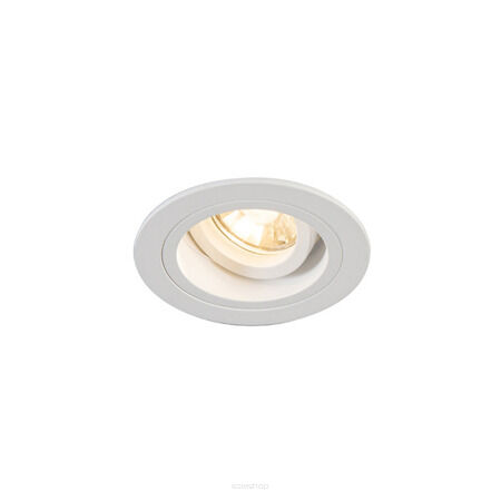 LAMPA SUFITOWA WPUSZCZANA  ZUMA LINE CHUCK DL ROUND WH Z ALUMINIUM MA KOLOR BIAŁY GU10 OKRĄGŁA