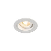 LAMPA SUFITOWA WPUSZCZANA  ZUMA LINE CHUCK DL ROUND WH Z ALUMINIUM MA KOLOR BIAŁY GU10 OKRĄGŁA