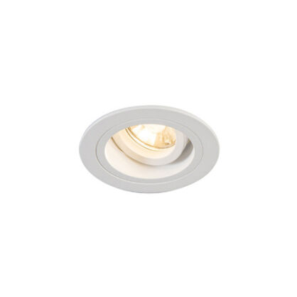 LAMPA SUFITOWA WPUSZCZANA  ZUMA LINE CHUCK DL ROUND WH Z ALUMINIUM MA KOLOR BIAŁY GU10 OKRĄGŁA