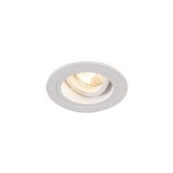LAMPA SUFITOWA WPUSZCZANA  ZUMA LINE CHUCK DL ROUND WH Z ALUMINIUM MA KOLOR BIAŁY GU10 OKRĄGŁA
