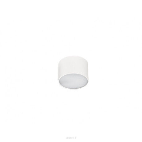 Oprawa natynkowa okrągła biała nowoczesna MONZA R 8 AZzardo SHR603000-5-WH LED 5,5 cm wysokości 8 cm średnicy