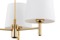 Lampa wisząca żyrandol PONTE 6110 Argon mosiądz biały 3xE27 - 2
